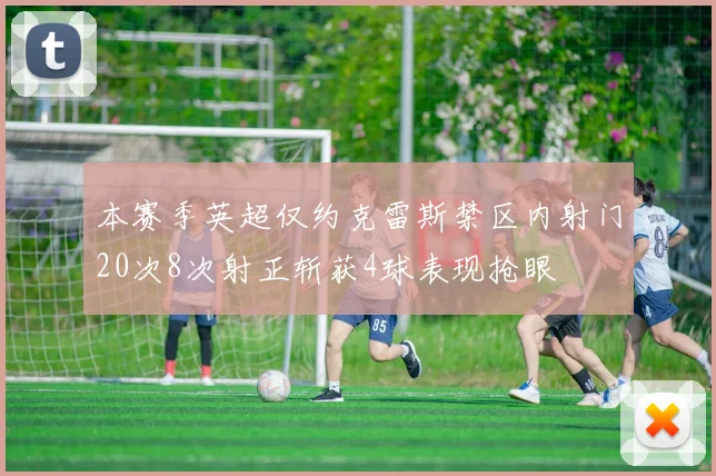 本赛季英超仅约克雷斯禁区内射门20次8次射正斩获4球表现抢眼